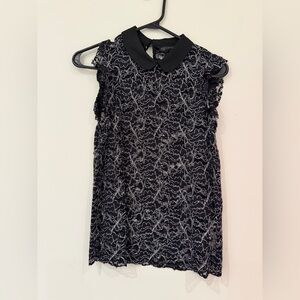 Zara Black Lace Blouse